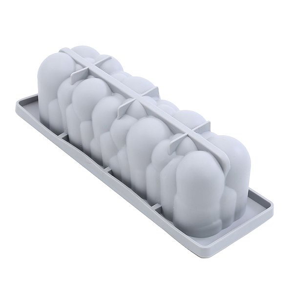 Forma de Silicone 29X9,5X8cm - Bolo Buche Nuclear - Cromus Allonsy