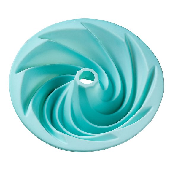 Forma de Silicone 24,5X24,5X7,8cm Colors Espiral Azul - Cromus Allonsy