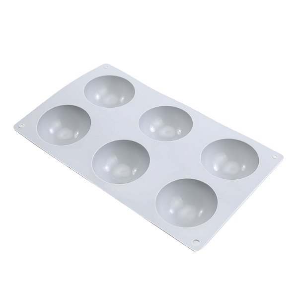 Forma de Silicone 17,2X29,5X3,4cm - Monoporção Redondo - Cromus Allonsy