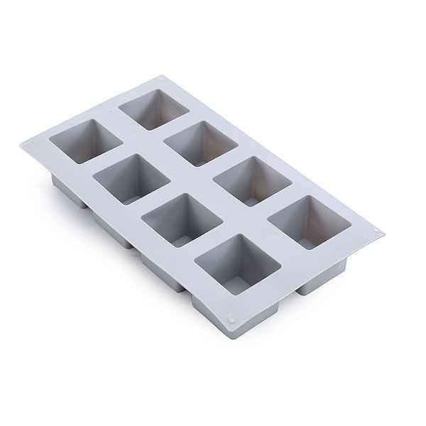 Forma de Silicone 29,6X17X4,7cm - Cubo 8 Cavidades - Cromus Allonsy