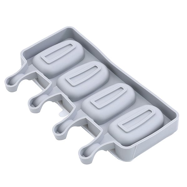 Forma de Silicone 21,5X12,5X2,1cm Picole Cakesicle 4 Cavidades - Cromus Allonsy