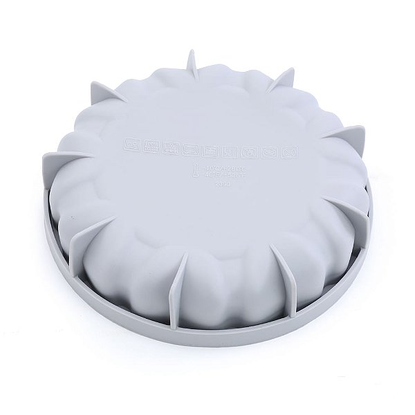 Forma de Silicone 19X19X4,7cm - Redondo Pétala - Cromus Allonsy
