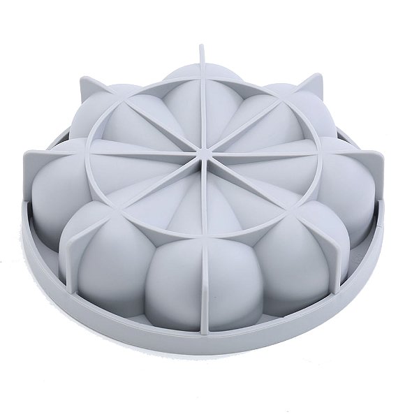 Forma de Silicone 19X19X5cm - Redondo Coroa - Cromus Allonsy