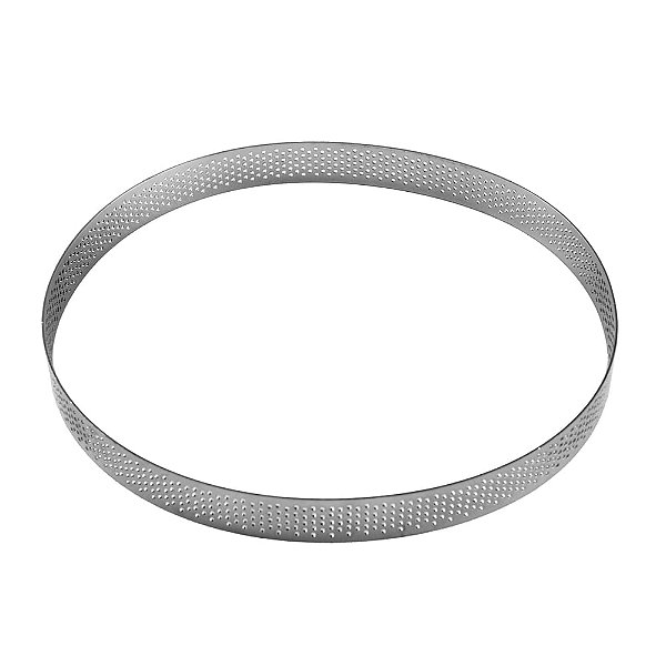 Aro Inox Micro-Perfurado Redondo 15X2cm - Cromus Allonsy