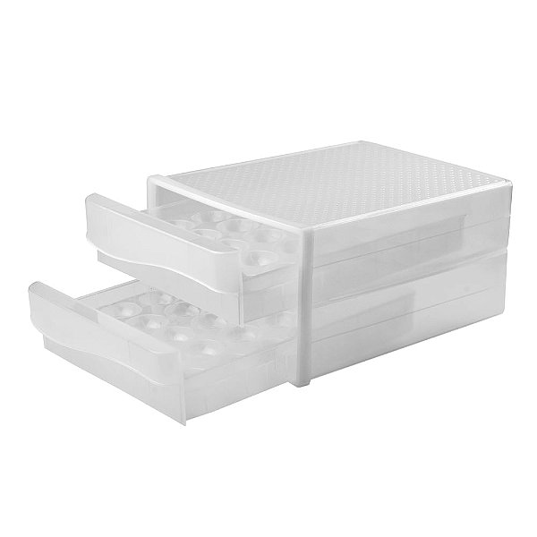 Organizador Ovos Gaveta 34X26X17cm - 60 Ovos - Cromus Allonsy