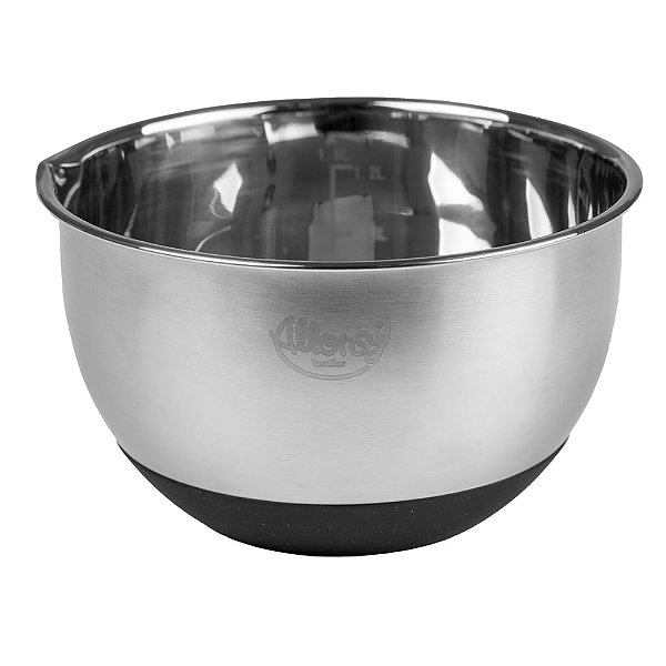Bowl Massas Leves e Pesadas Aço Inox 1,5L - 17X17X10cm - Cromus Allonsy