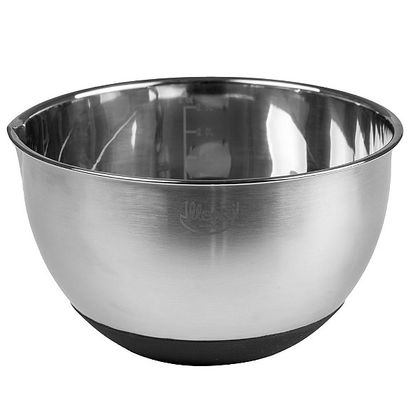 Bowl Massas Leves e Pesadas Aço Inox 3L - 21X21X12,2cm - Cromus Allonsy