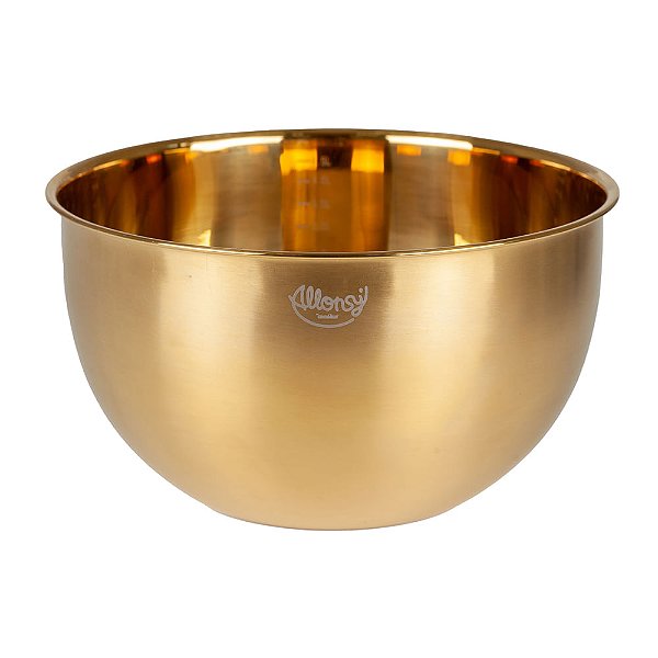 Bowl Multiuso 4,5L - Ouro Aço Inox - Cromus Allonsy