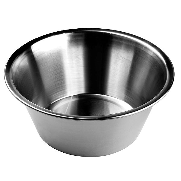 Tigela para Mistura Fundo Plano Aço Inox 1 L - Cromus Allonsy