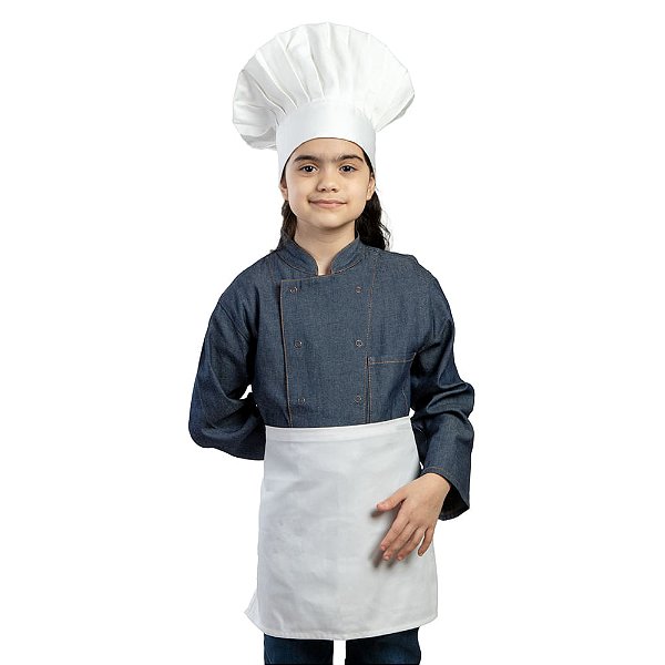 Uniforme Infantil Avental Cintura Unissex Bco 50X32cm - Cromus Allonsy