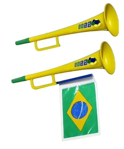 Corneta com Bandeira do Brasil
