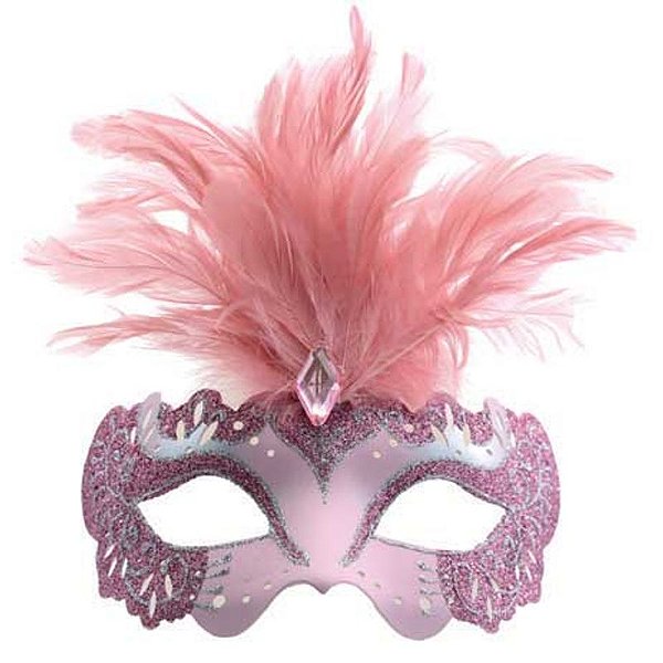 Máscara Milão Rosa Adulto