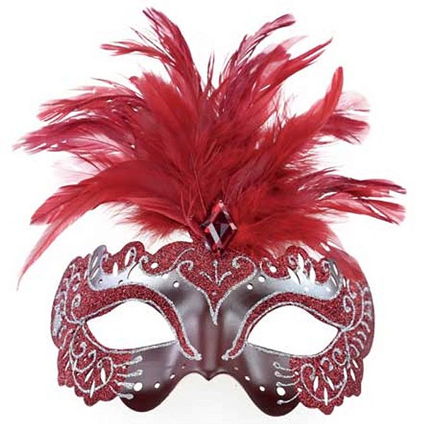 Máscara Milão Vermelho Adulto