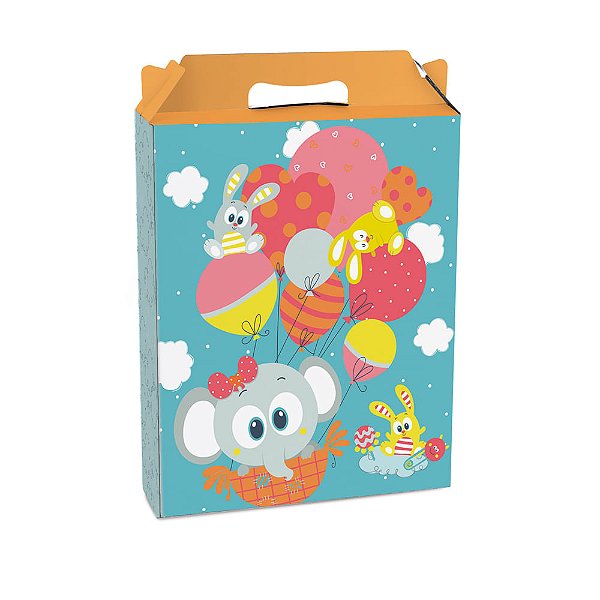 Caixa Maleta Retangular Vertical Baby Zoo P 15X6X18