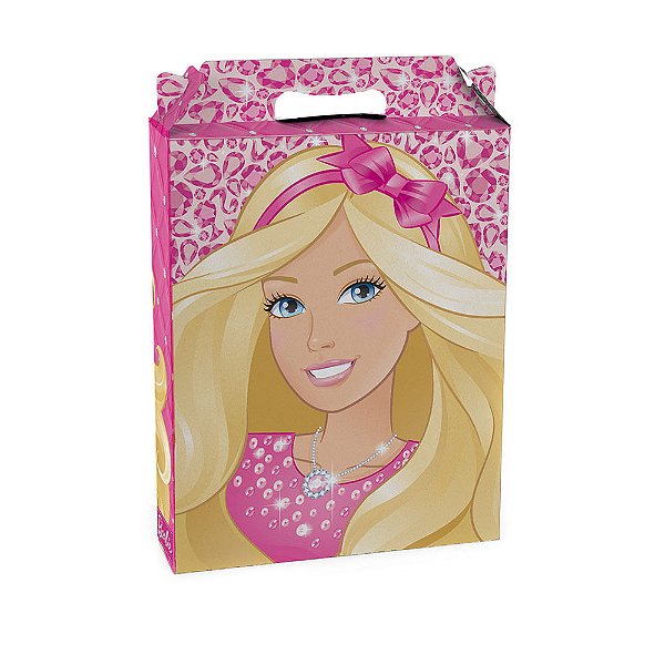 Caixa Maleta Retangular Vertical Fashion Barbie P 15X6X18