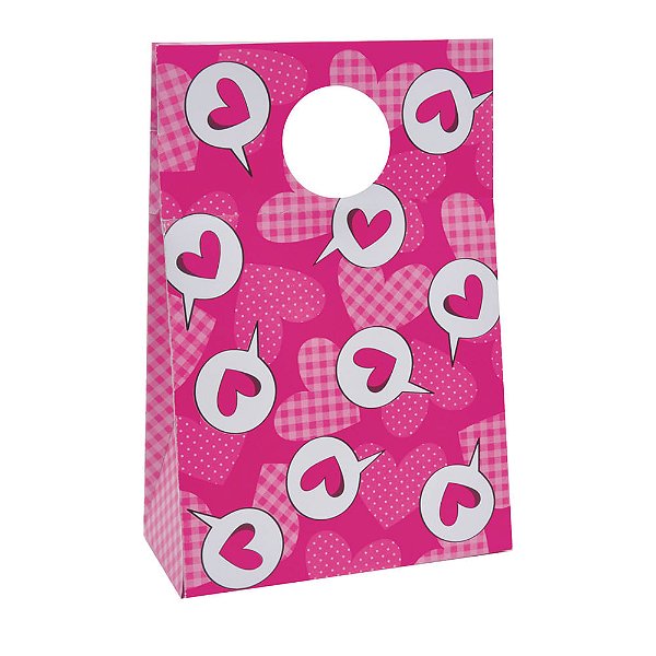 Caixa Trapézio Bag Love Cartoon P 14X6X19,5