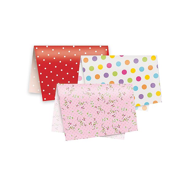 Papel Seda Auto Serviço Decorado Sortido 49X69 - 3 Un