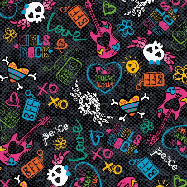 Saco Metal 15X29 Rock Girls - 100 Un