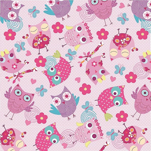 Saco Metal 20X29 Festa Da Coruja - 50 Un