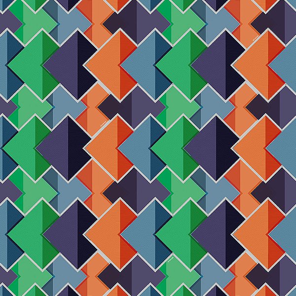 Saco Metal 35X54 Geometric - 50 Un