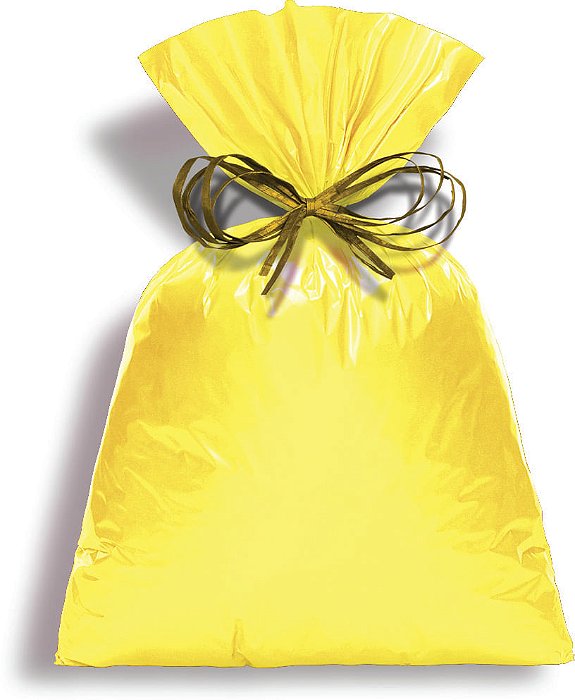Saco Perolado 20X29 Amarelo - 50 Un