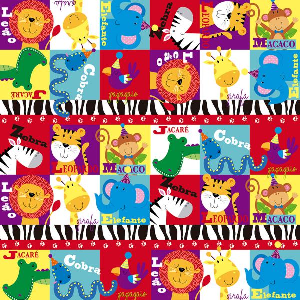 Saco Perolado 25X37 Safari Animal - 50 Un