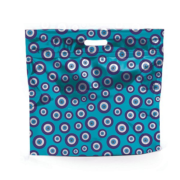 Sacola Laminada com Ziper Olho Grego 32X40