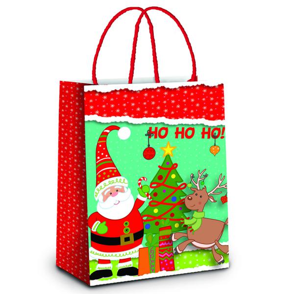 Sacola Laminada Natal Divertix G 32X26,5X13