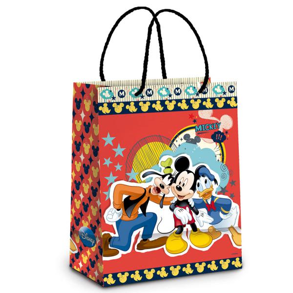 Sacola Papel Turma Disney PP 14X13X6 - 10 Un