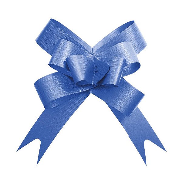 Laço Pronto Poli Paper Azul Royal 12Mm - 10 Un