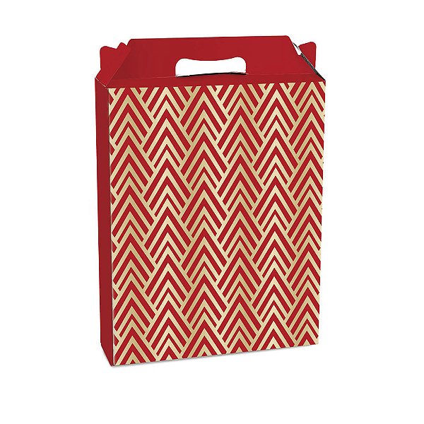 Caixa Maleta Ret Vertical Dominique Vermelho G 21X7,5X26