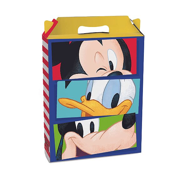 Caixa Maleta Ret Vertical Mickey e Turma M 18X7,5X21