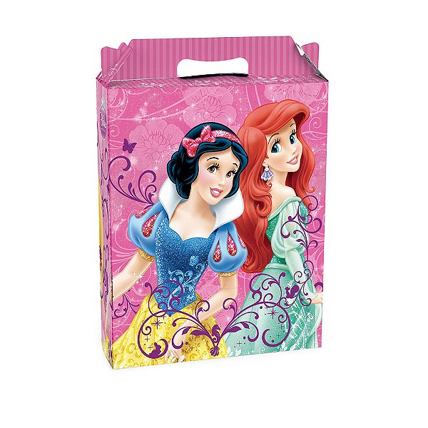 Caixa Maleta Ret Vertical Princesas Arabesco M 18X7,5X21