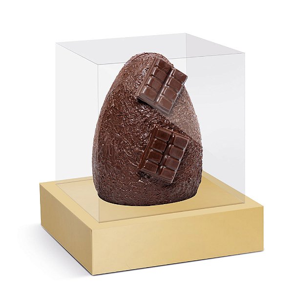 Caixa Moldura para Um Ovo Liso Ouro 250G
