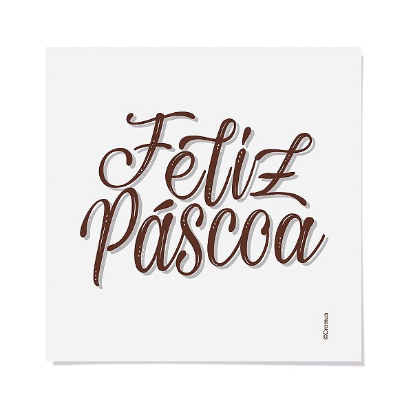 Cartela Transfer para Tecido Feliz Páscoa 8,5X9,5 - 2 Un