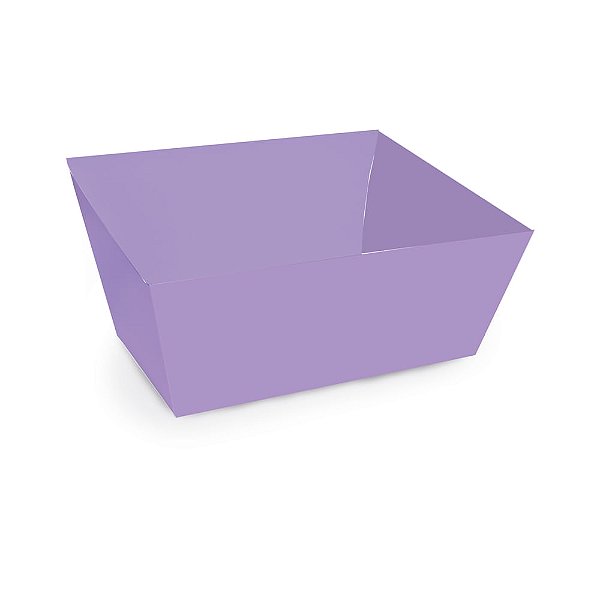 Cesta Cartão Trapézio Lavanda P 19X13X8