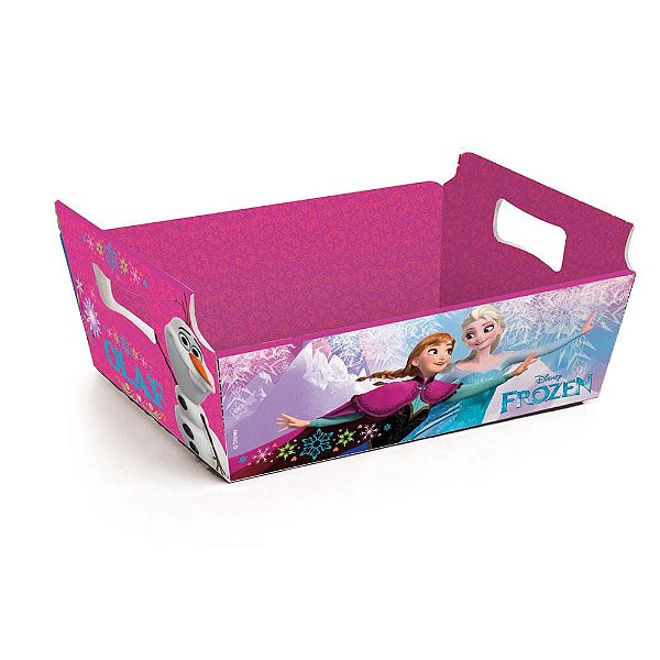 Cesta de Cartão Frozen Mini 10X7X4 - 10 Un