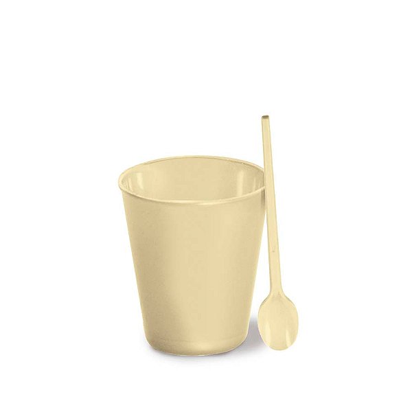 Copinho para Doces Redondo Marfim 30Ml - 8 Un