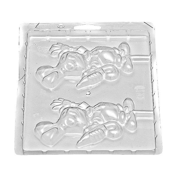 Forma Pirulito Coelho com Guarda Chuva - 10 Un