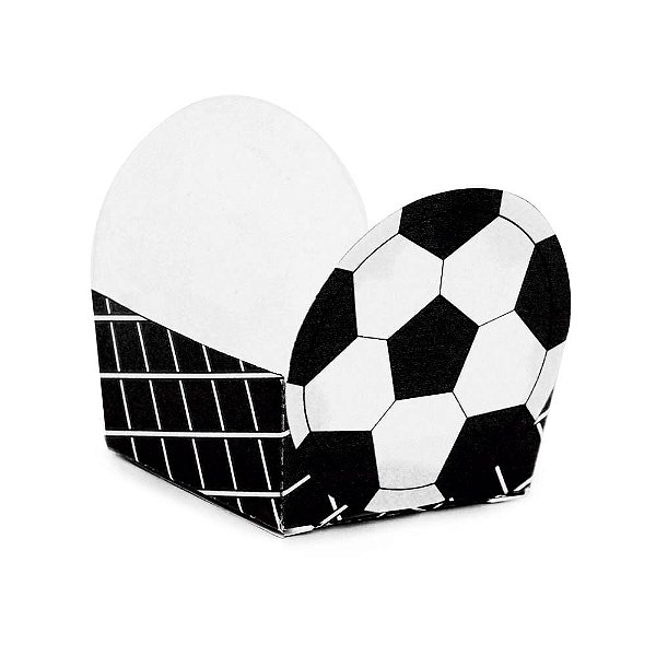 Forminha para Doce Bolinha de Futebol Preto - 24 Un