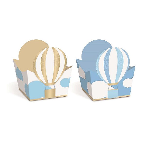 Forminha Doce Decorada Comp Aventureiro Az/Ouro - 24 Un