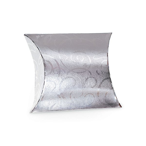 Mini Caixa Almofada Glamour Prata G 13,4X3,8X12-L - 10 Un