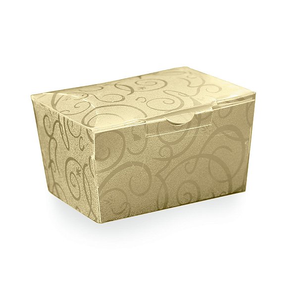 Mini Caixa Baú Glamour Prata 9,5X6X6,5 - 10 Un