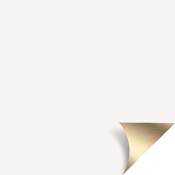 Poli Quadrado Metalic Branco/Ouro 68X68 - 50 Un