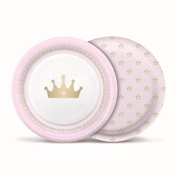 Prato Redondo Reinado Da Princesa 18cm - 8 Un