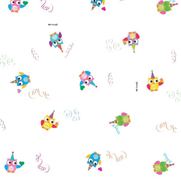 Saco Decor Coruja 25X37 - 50 Un