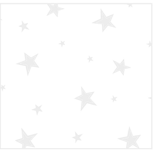 Saco Estrelas Branco 20X29cm - 100 Un