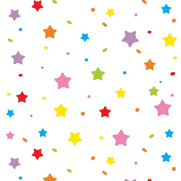 Saco Estrelinhas Coloridas 20X29cm - 100 Un