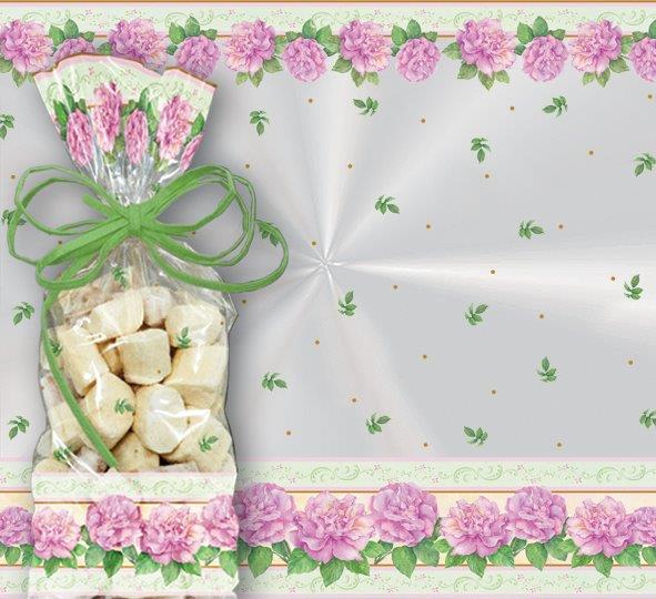 Saco Fundo Quadrado 8,5X30X2,6Classic Roses - 25 Un