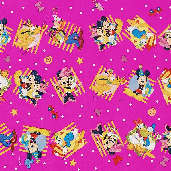 Saco 10X14 Disney Romantico Rosa - 100 Un